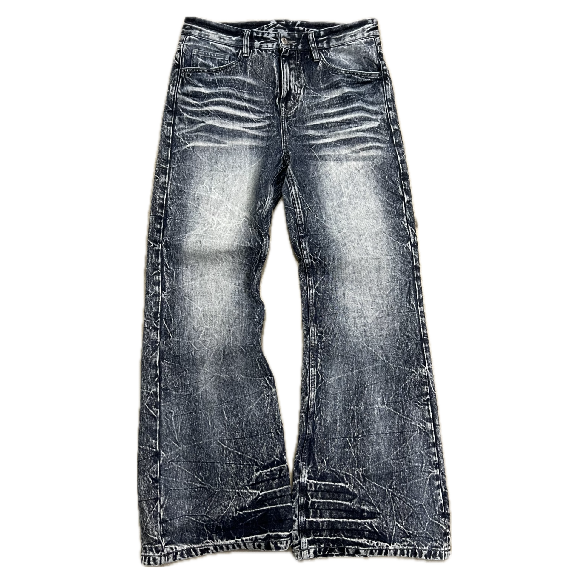 “resurgence” flared denim