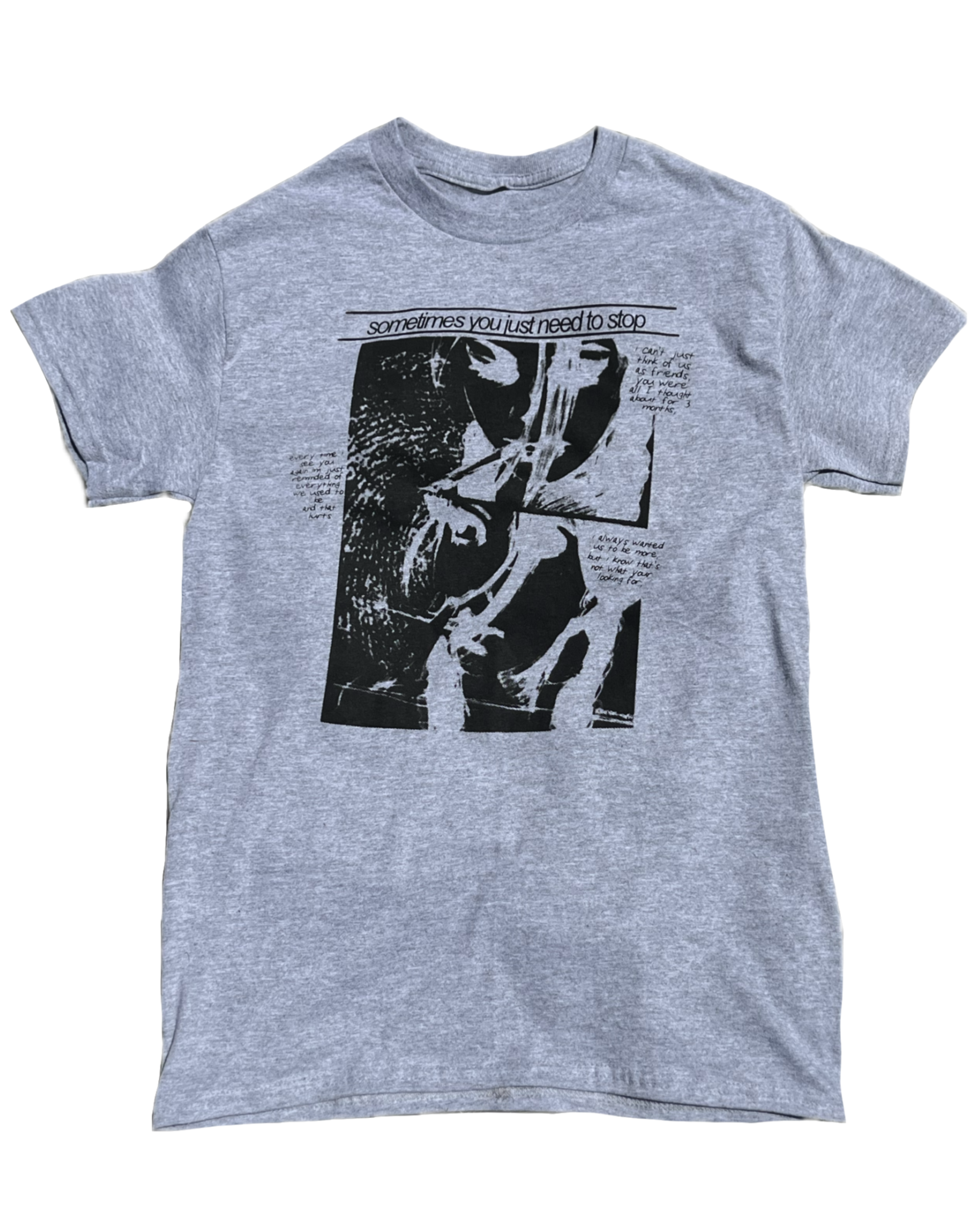 grey “smoking pain" shirt