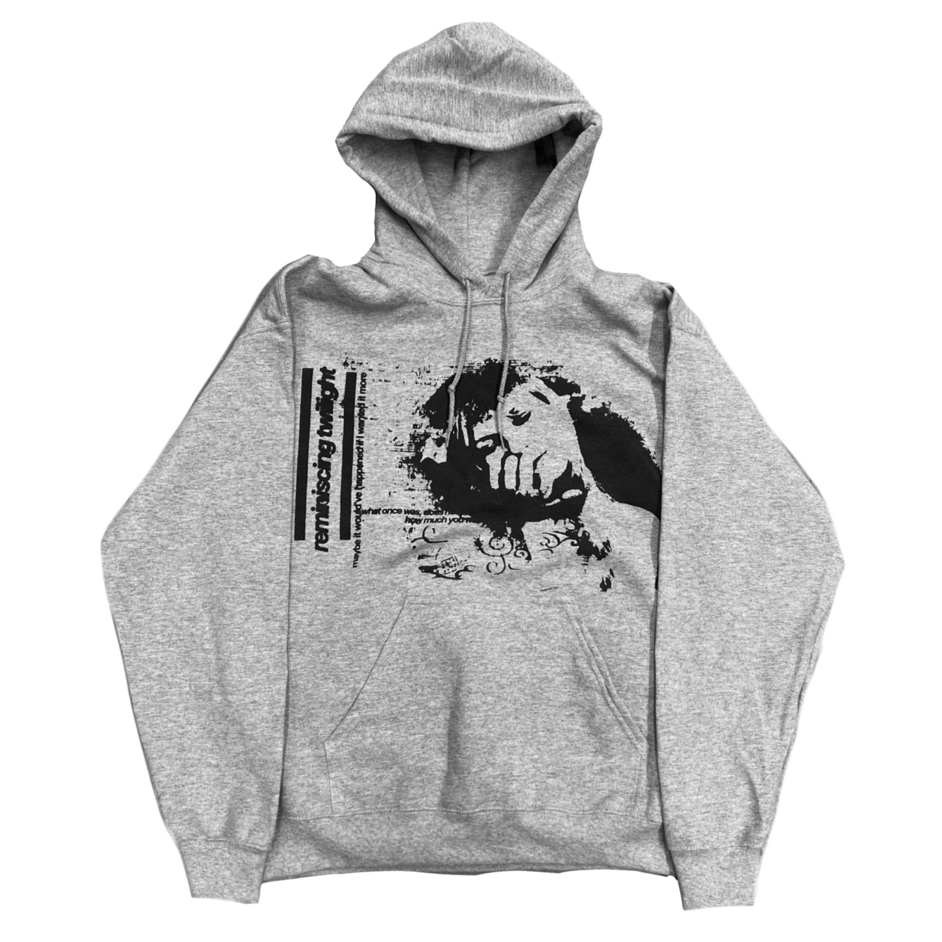 grey “kate moss" hoodie